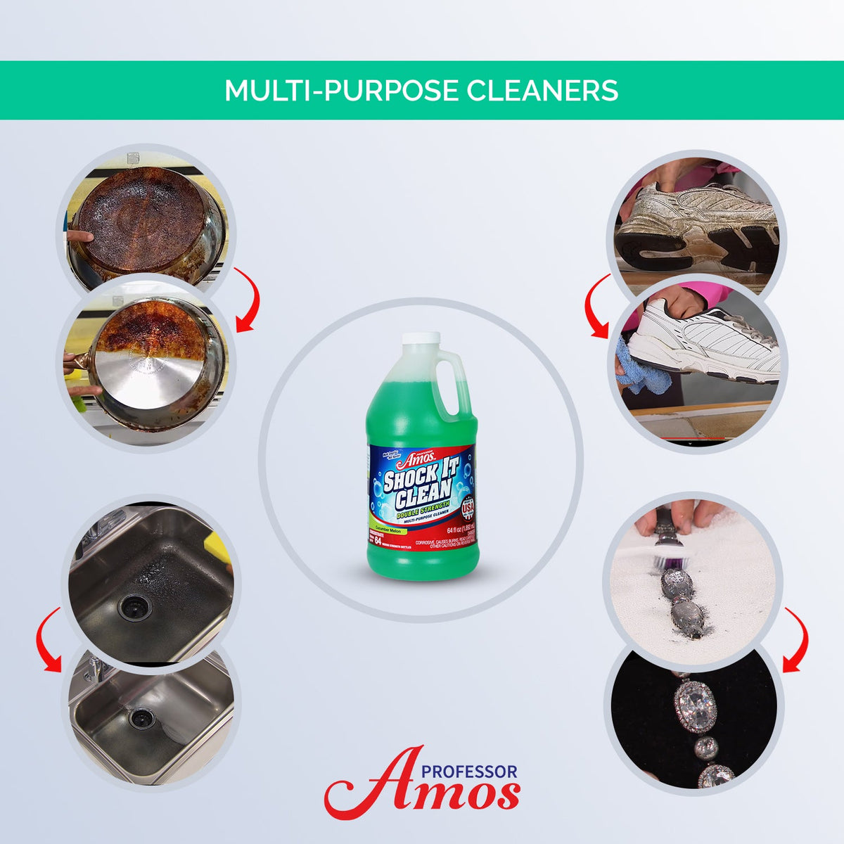 Professor Amos Shock It Clean Concentrate 64oz.