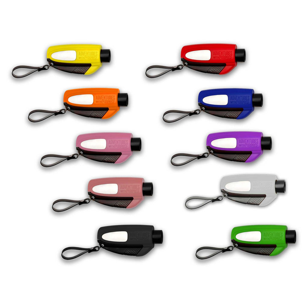 2-in-1 Emergency Window Breaker & Seatbelt Cutter - Lifetime Warranty