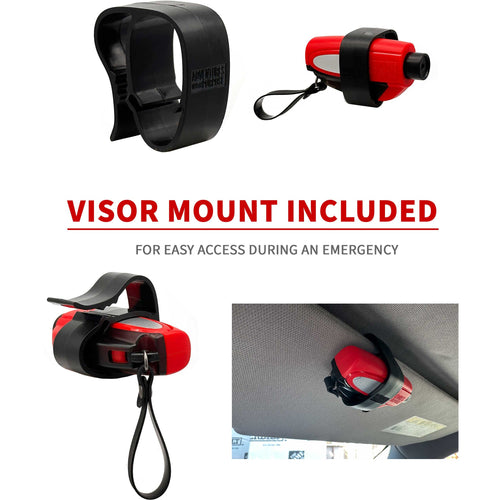 2-in-1 Emergency Window Breaker & Seatbelt Cutter - Lifetime Warranty