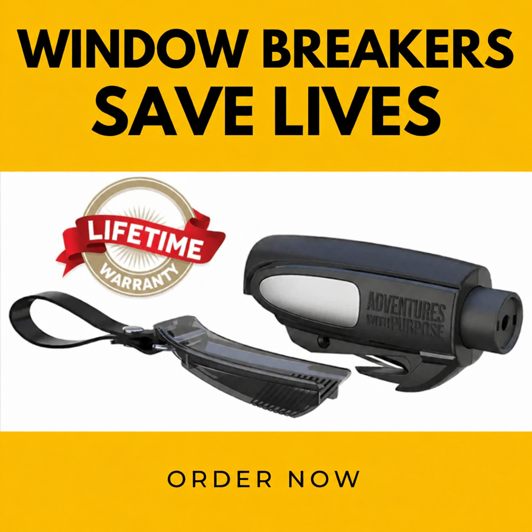 2-in-1 Emergency Window Breaker & Seatbelt Cutter - Lifetime Warranty